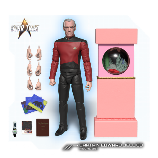 Figura de acción del Capitán Jellico - Star Trek: La Nueva Generación
