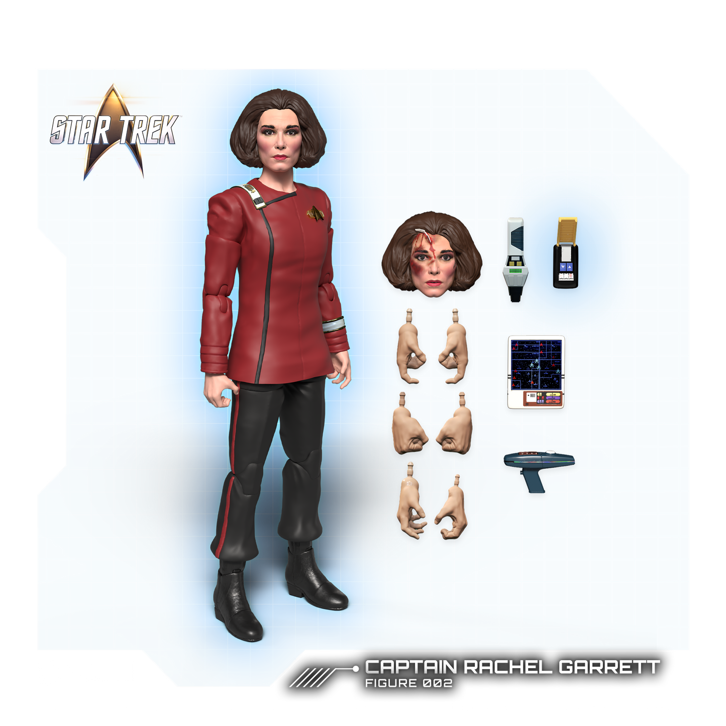 Figura de acción del Capitán Garrett - Star Trek: La Nueva Generación - "La Enterprise de ayer"