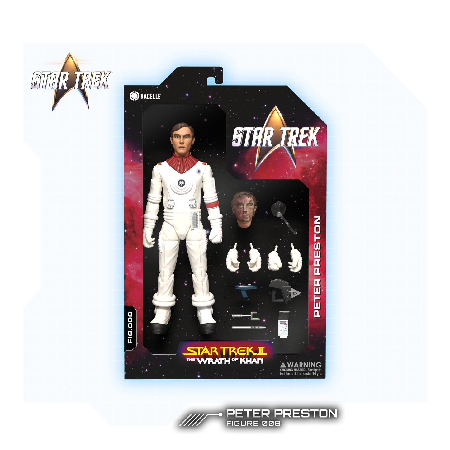Figura de acción de Peter Preston - Star Trek II: La ira de Khan