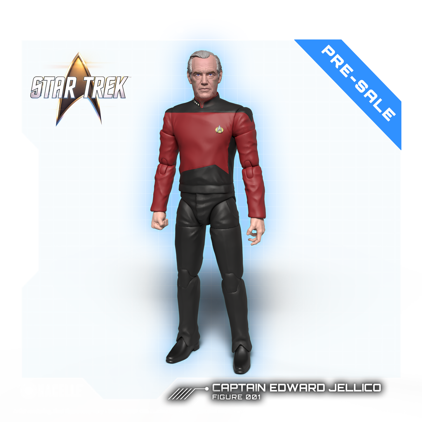 Figura de acción del Capitán Jellico - Star Trek: La Nueva Generación
