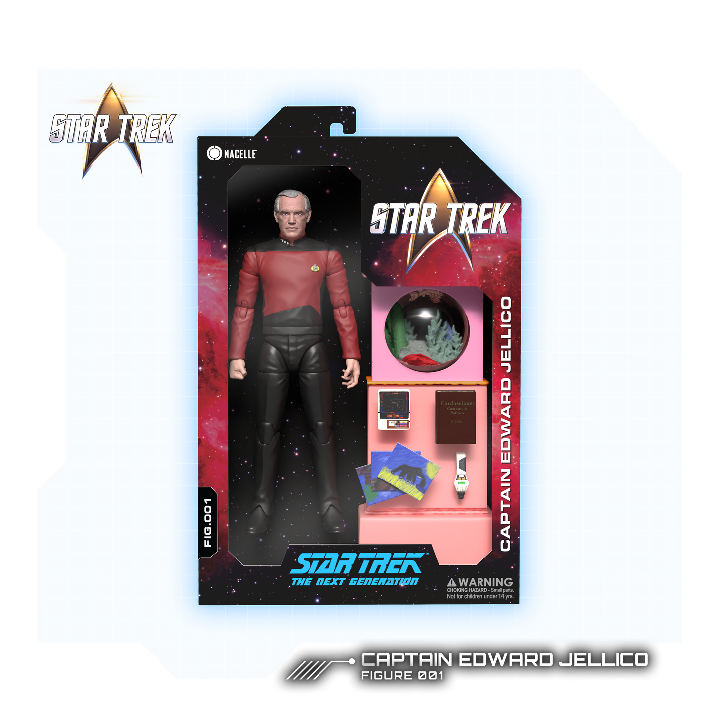 Figura de acción del Capitán Jellico - Star Trek: La Nueva Generación