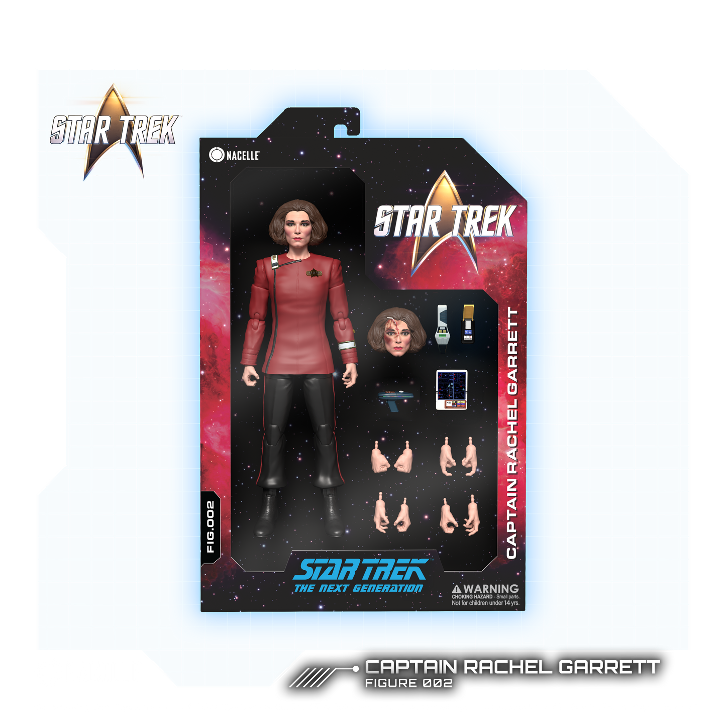Figura de acción del Capitán Garrett - Star Trek: La Nueva Generación - "La Enterprise de ayer"