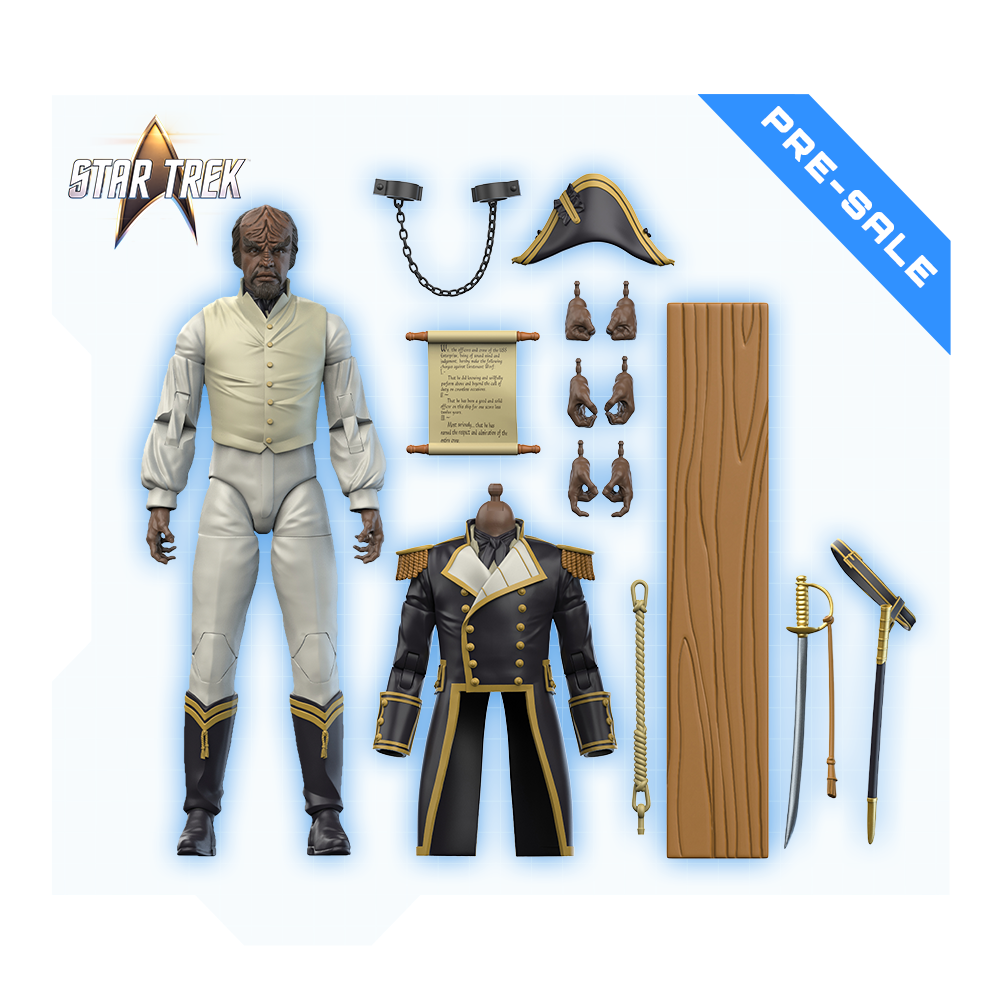 Star Trek Wave 2 | Worf Action Figure - Star Trek: Generations Sailor Uniform