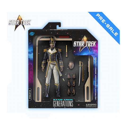 Figura de acción de Geordi La Forge - Uniforme de marinero de Star Trek: Generations
