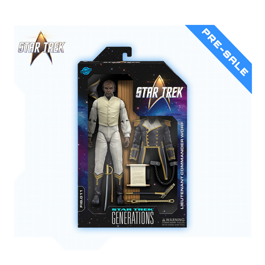 Figura de acción de Worf - Uniforme de marinero de Star Trek: Generations