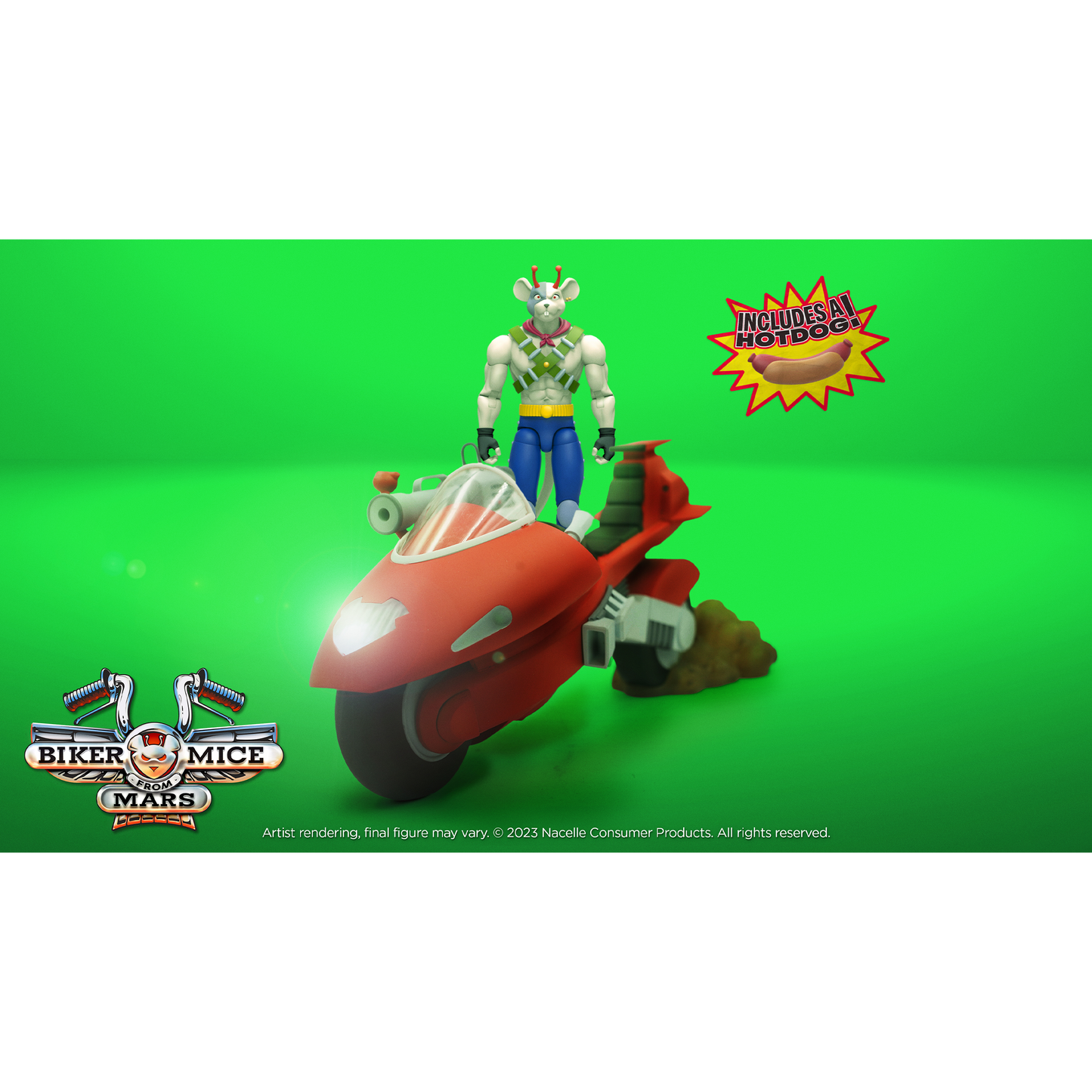 Biker Mice from Mars - Vinnie + Radical Rocket Sled Bundle