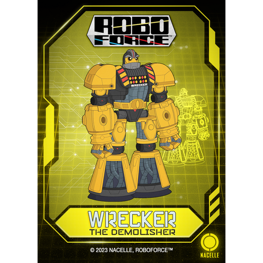RoboForce - Wrecker The Demolisher animerad karaktärsmagnet