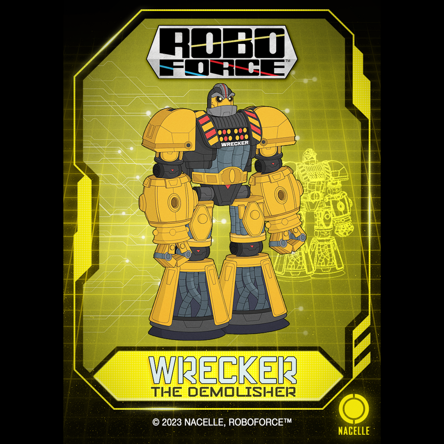 RoboForce - Wrecker The Demolisher  Animated Character Magnet