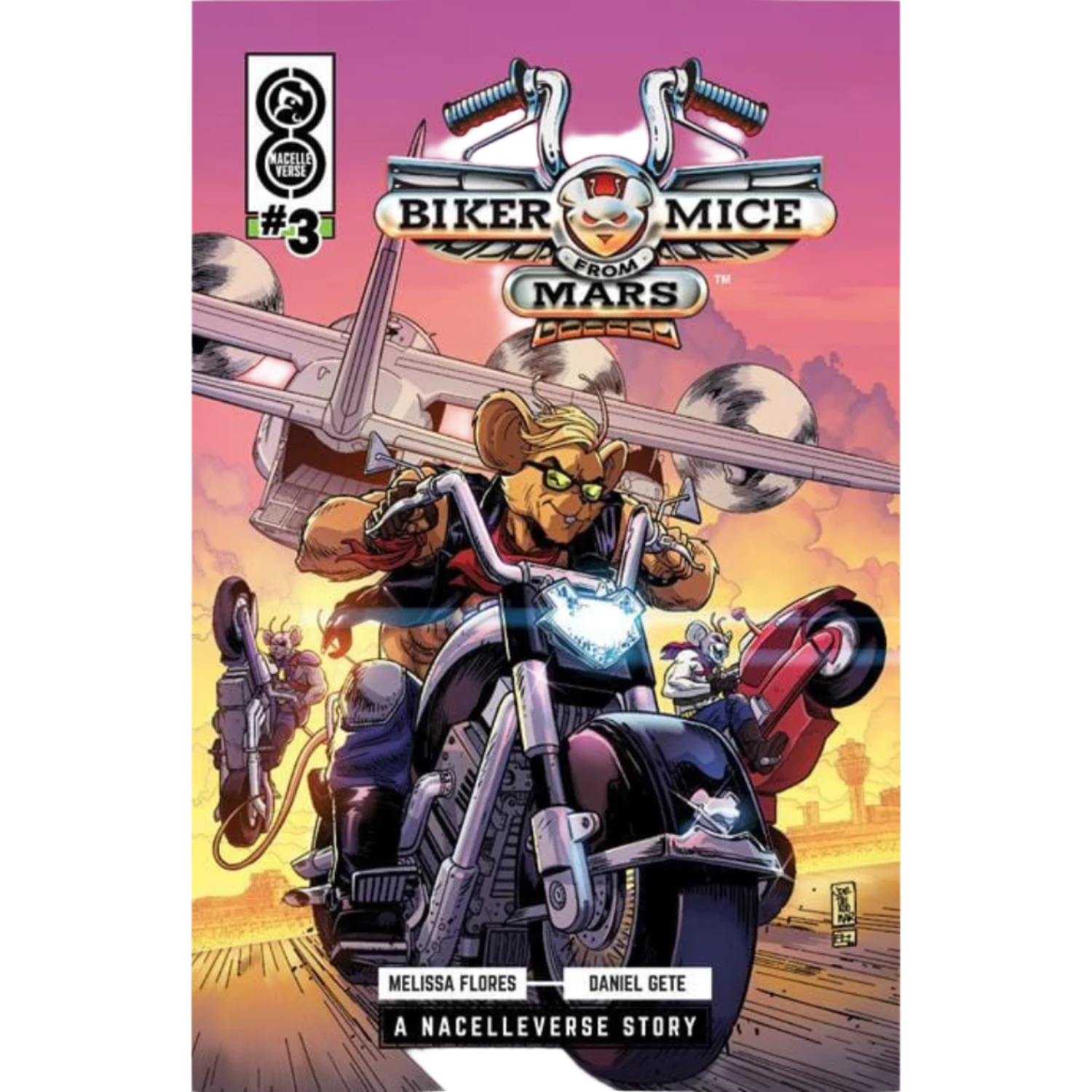 Biker Mice From Mars 2025 3 Comic Book Cover D By AJ Jothikumar biker-mice-from-mars-2025-3-comic-book-cover-d-by-aj-jothikumar