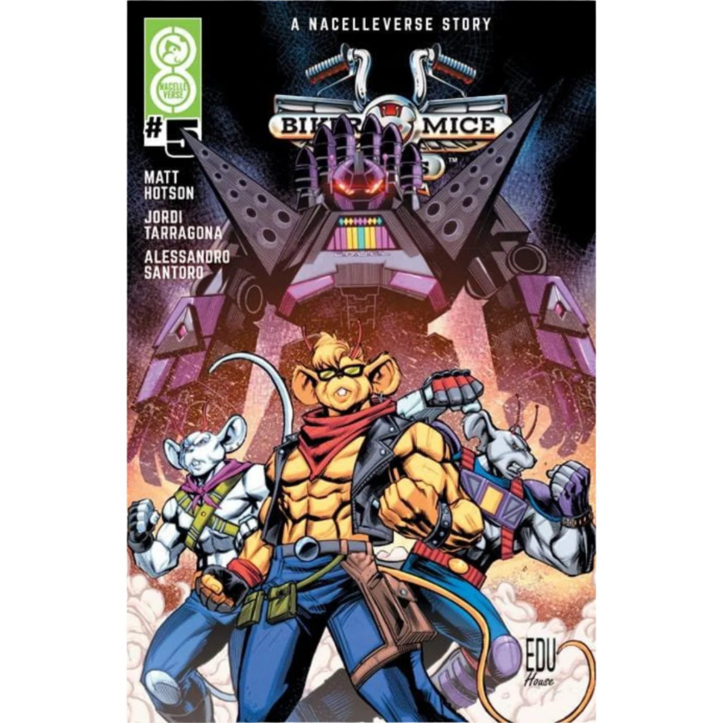 Biker Mice From Mars (2025) #5 Comic Book - Cover A by Edu Souza