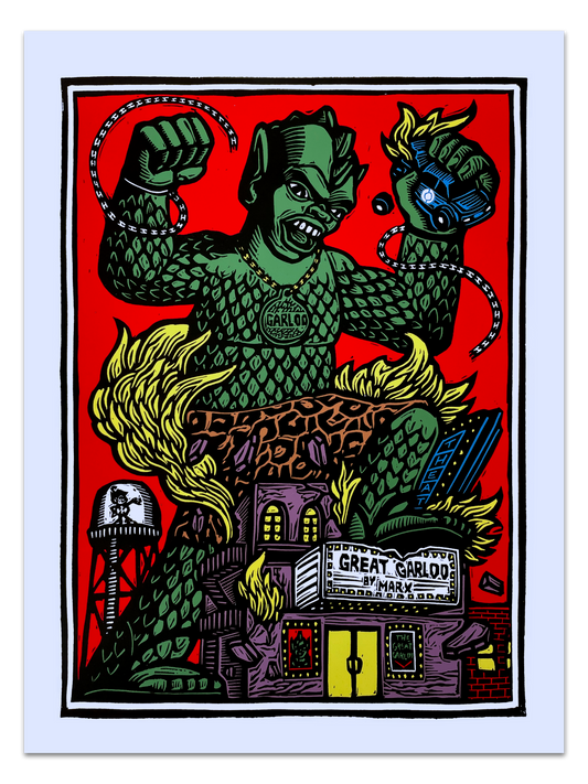 The Great Garloo by Brian Reedy Screen Print Poster