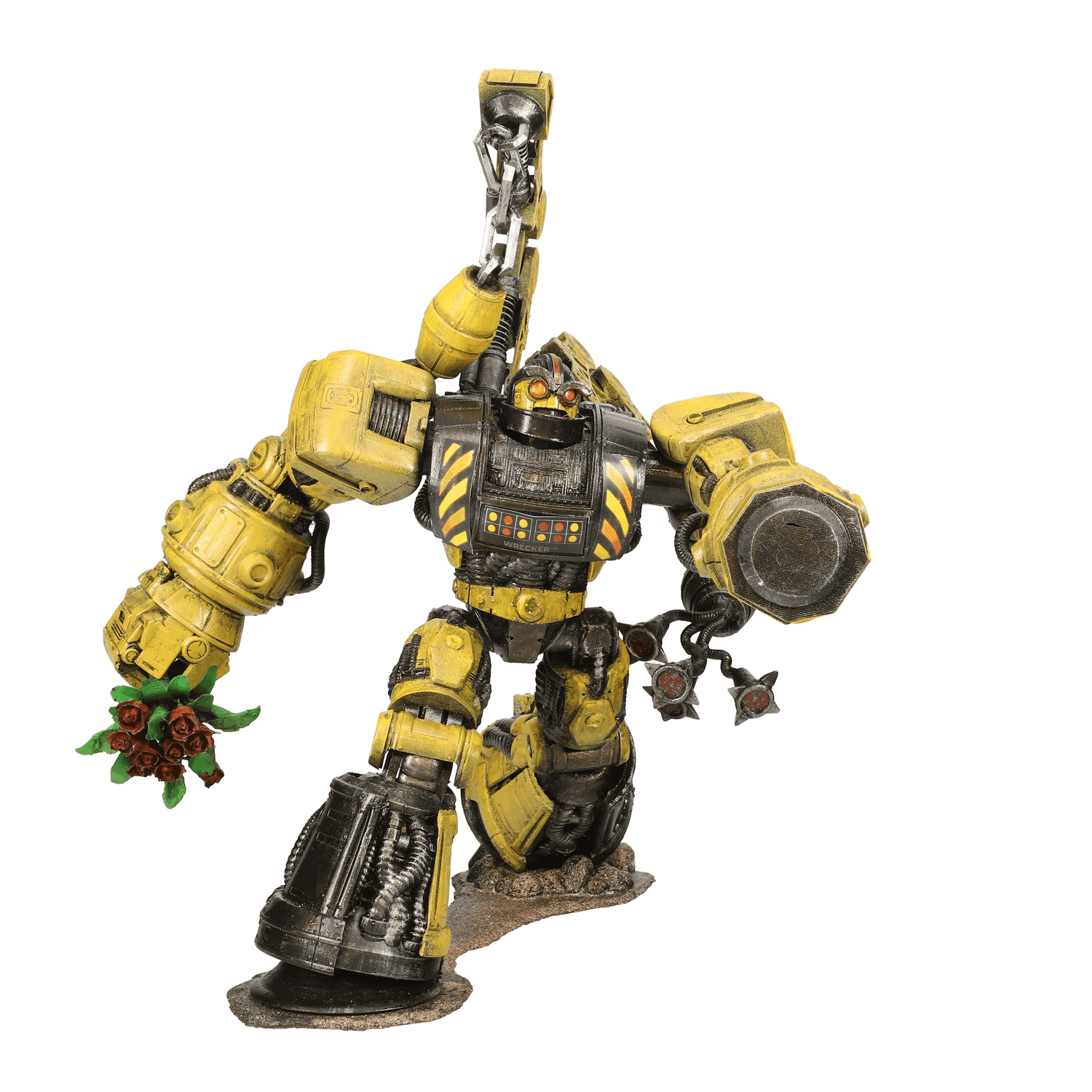 Wrecker collectible figure from Robo Force in artist rotating gif